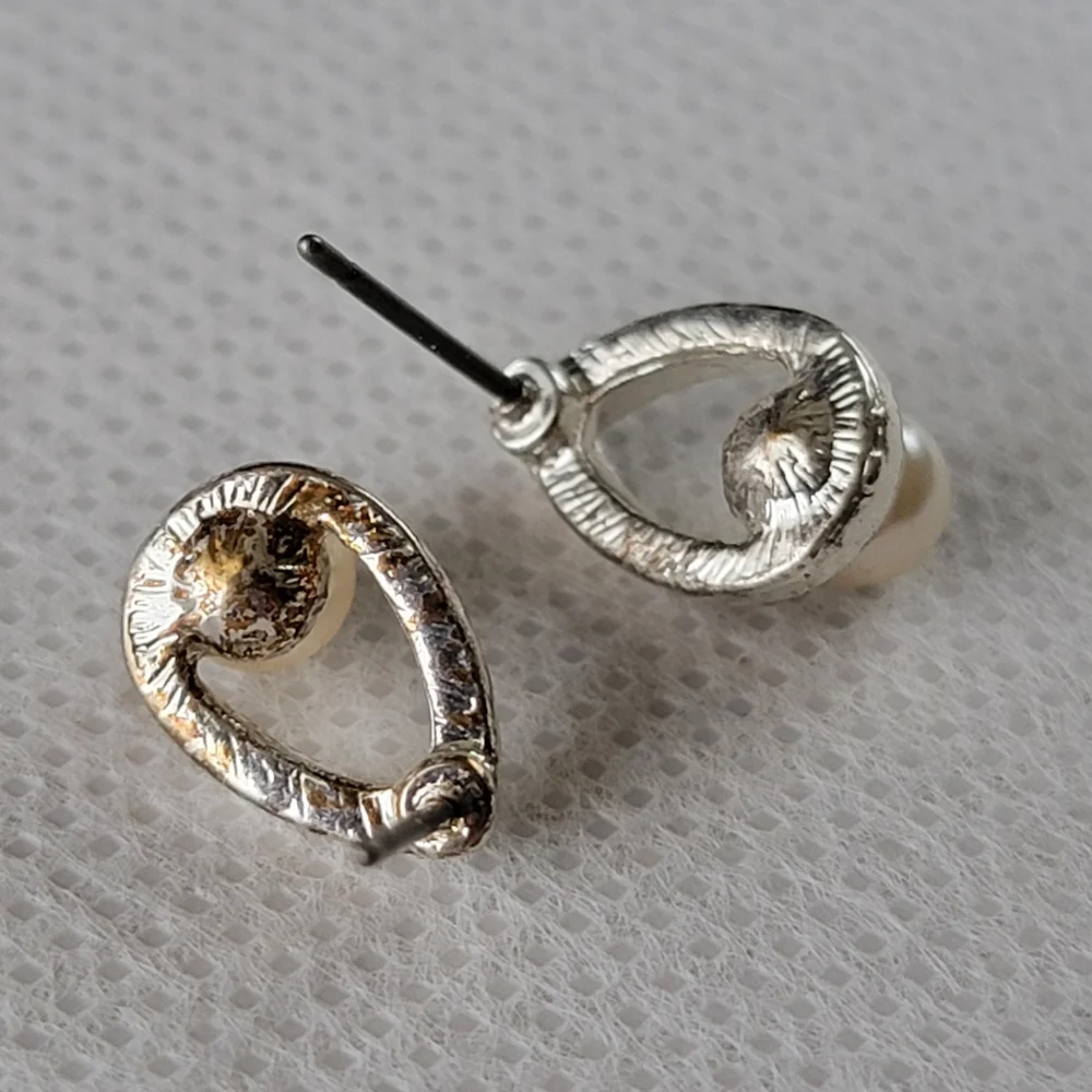 Faux Pearl Drop Earrings